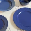 Aida 6 stk. Frokosttallerkener Stentøj Groovy i Blå (Ø21cm)