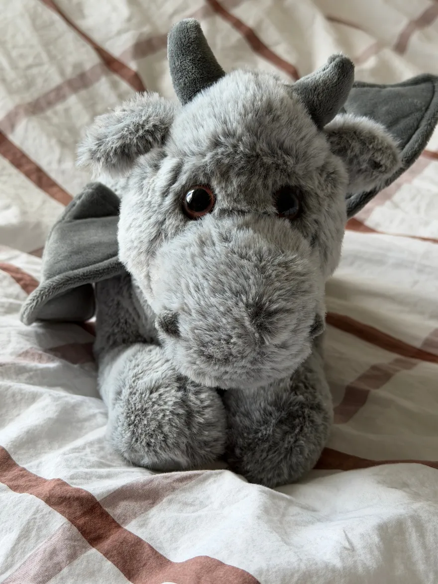 Bamse Drage i Grå (43cm)