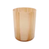 Cylindervase m. Striber i Creme (H20cm)
