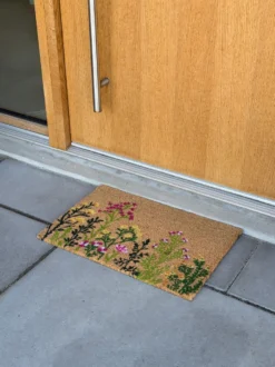 Dørmåtte m. Blomsterprint (40x60cm)