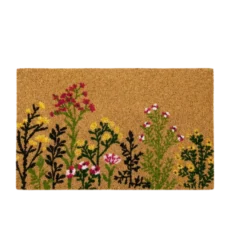 Dørmåtte m. Blomsterprint (40x60cm)