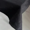 Dug i Jacquard METTE i Sort (140x270cm)