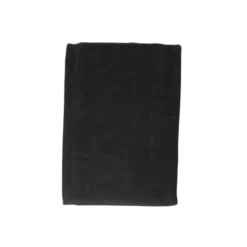Dug i Jacquard METTE i Sort (140x270cm)