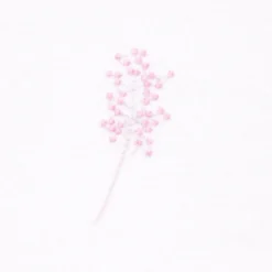 Dug m. Broderet Blomst i Hvid (140x320cm)