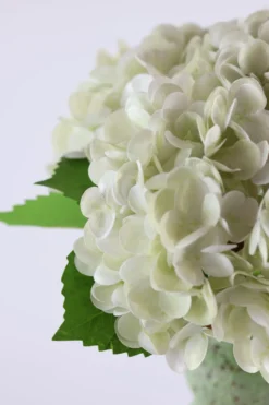 Evighedsbuket Hortensia Blomsti Hvid (H32cm)