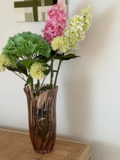 Evighedsbuket Sommer i Grønne & Lyserøde Nuancer (H70cm)