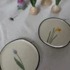 Frokosttallerken DIMKA m. Perleblomst (Ø16cm)