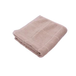 Håndklæde DENZEL m. Tern i Beige (100x50cm)