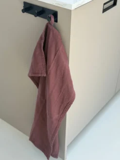 Ib Laursen Viskestykke Dobbeltvævet i Brun (50x70cm)