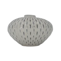 Keramik Vase i Beige Mønstre (Ø31x20,7cm)