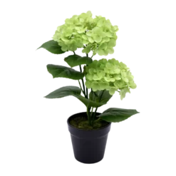 Kunstig Plante Hortensia i Grøn (H41cm)