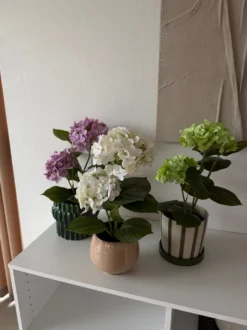 Kunstig Plante Hortensia i Grøn (H41cm)