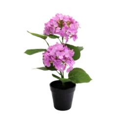 Kunstig Plante Hortensia i Lyserød (H41cm)