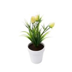 Kunstig Plante Tulipanerknopper i Gul (H21cm)