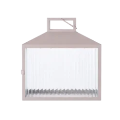 Lanterne LUCCA Metal/Glas i Beige/Grå (26,5x13cm)