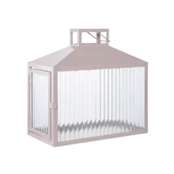 Lanterne LUCCA Metal/Glas i Beige/Grå (26,5x13cm)