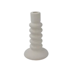 Lysestage COSTI i Hvid (Ø10,7xH18,5cm)