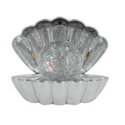 Muslingeskal Lampe i Sølv
