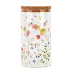 Opbevaringsglas MIAN m. Blomst (1600ml)