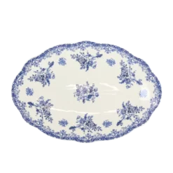 Oval Fad DINNA i Blå (30,6x21x2,4cm)