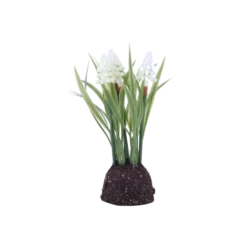 Perlehyacint Moskugle i Hvid (H24cm)