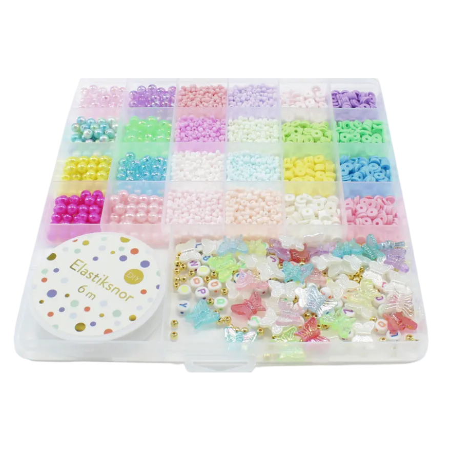 Perler i Æske m. 25 Rum