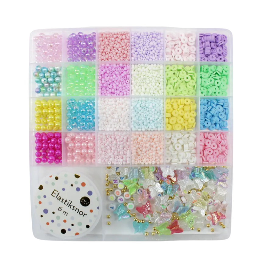 Perler i Æske m. 25 Rum