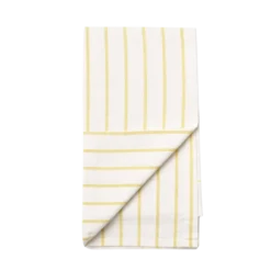 2 pk. Viskestykke MEYSA i Beige m. Gule Striber (50x70cm)