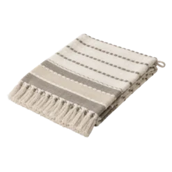 Plaid Bomuld i Natur/Beige (130x170cm)