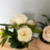 Rose i Potte i Hvid (35cm)