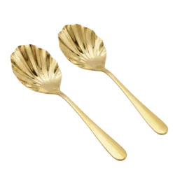 Salatbestik CADEN i Guld Farve (2 dele)