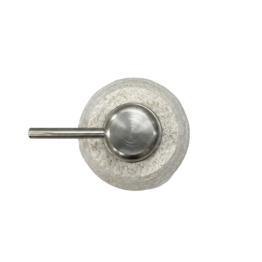 Sæbedispenser DENUK i Sandsten Farve (Ø7,5x11cm)