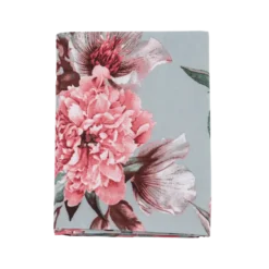 Sengetøj Blomster i Rosa/Grøn (140x200cm)