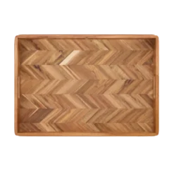 Serveringsbakke Sildeben i Akacie (48x35,5cm)