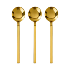 Serveringsske CLARE i Guld (3 stk)