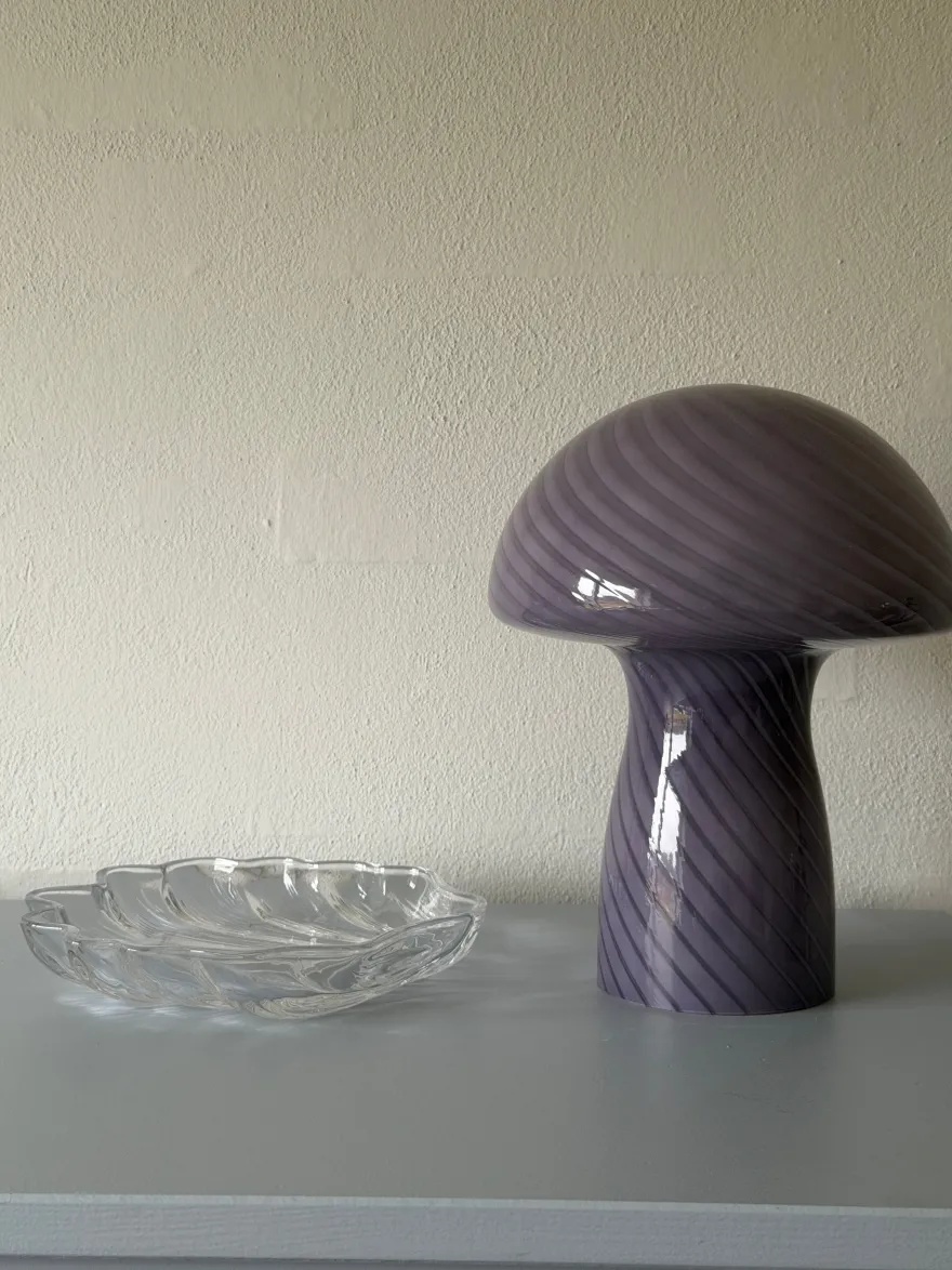 Skål m. Muslingskal Design i Klar Glas (17x18x3cm)