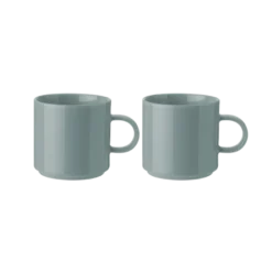 Stelton 2 stk. Krus i Lys Støvet Grøn (20cl)
