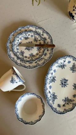6 stk. Frokosttallerkener DINNA i Blå (Ø19,3x1,7 cm)