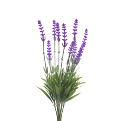 3 stk. Kunstig plante Lavendel i Grøn/Lilla (H 38cm)