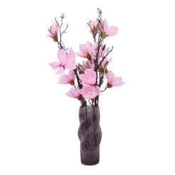 3 stk. Magnolia Blomster i Lyserød (H100cm)