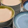 4 stk. Middagstallerkener ASTA m. Løbeglasur i Blå (Ø26cm)