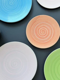 6 stk. Middagstallerkener i Orange (Ø28cm)