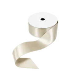 5 stk. Satinbånd i Ivory (9m)