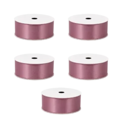 5 stk. Satinbånd i Rosy Mauve (9m)