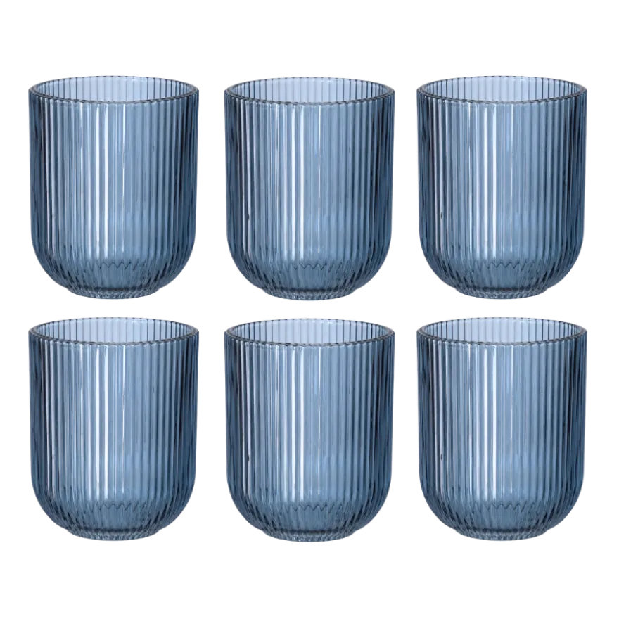 6 stk. Vandglas MEYA i Blå (270ml)