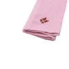 Stofserviet m. Broderet Dansk flag i Lyserød (40x40cm)