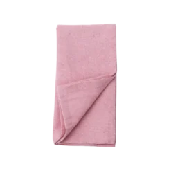 Stofserviet m. Broderet Dansk flag i Lyserød (40x40cm)