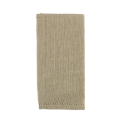 Stofserviet m. Hulsøm i Beige - 100% bomuld (45x45cm.)