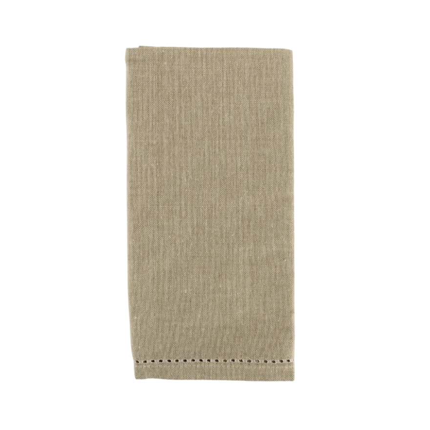 Stofserviet m. Hulsøm i Beige - 100% bomuld (45x45cm.)