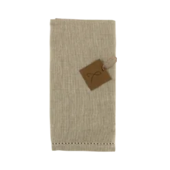 Stofserviet m. Hulsøm i Beige - 100% bomuld (45x45cm.)